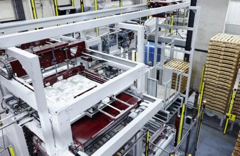 Bag palletizing machines